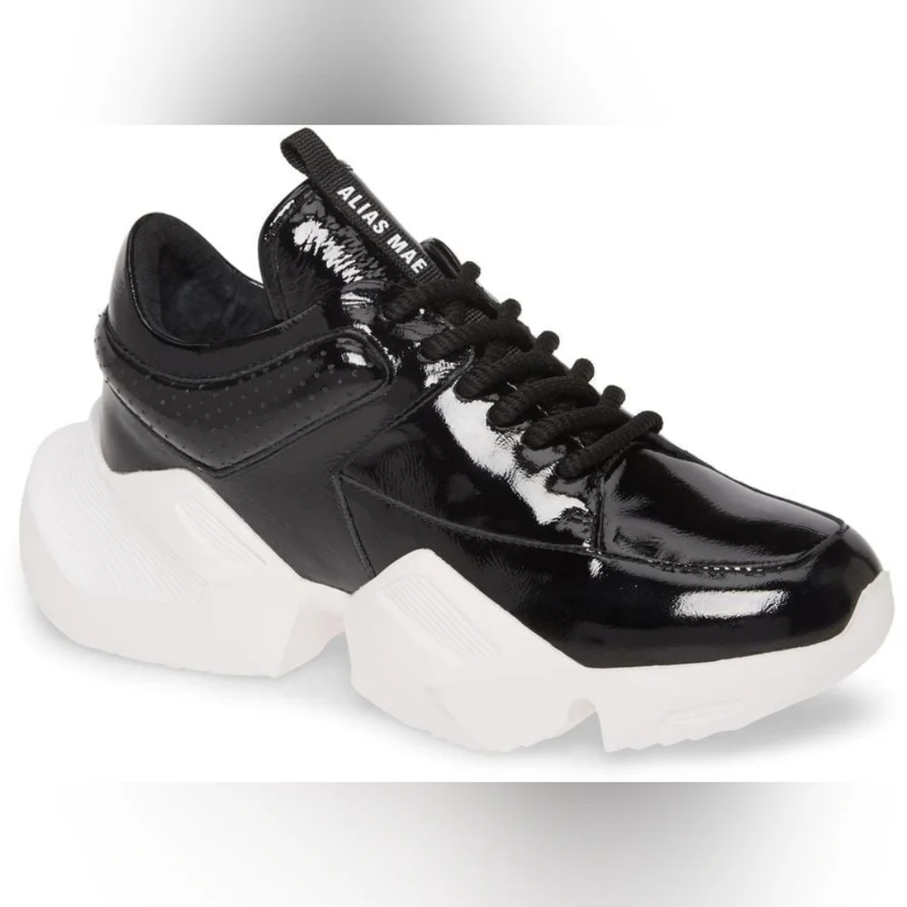 Alias Mae Tommy black patent leather sneakers - Picture 3 of 10